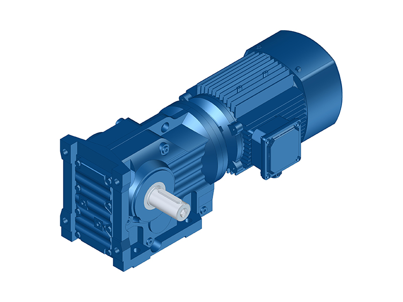 K Series Foot Mounted Solid Output Shaft Helical Bevel Gearbox