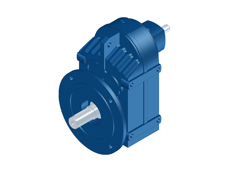 FFS Series Flange Mounted Solid Output Shaft Parallel Shaft Helical Gearbox with Shaft Input