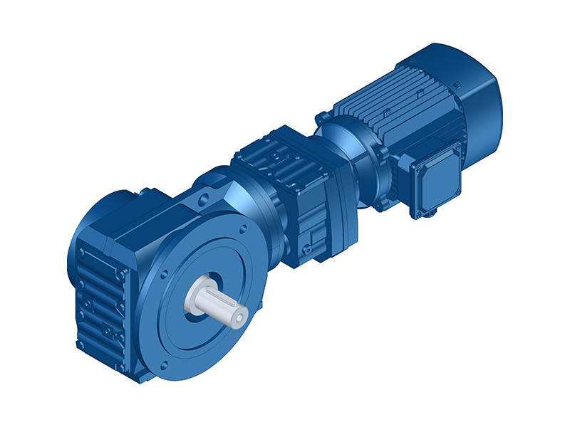 KFRF Series Flange Mounted Solid Output Shaft Combined Helical Bevel Gearbox