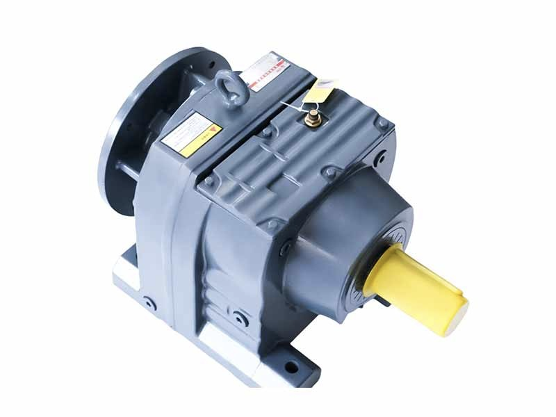 R Series Foot Mounted Coaxial helical gear units with solid shaft
