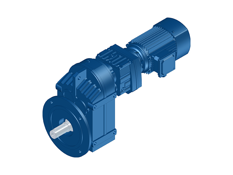 FFRF Series Flange Mounted Solid Output Shaft Combined Parallel Shaft Helical Gearbox