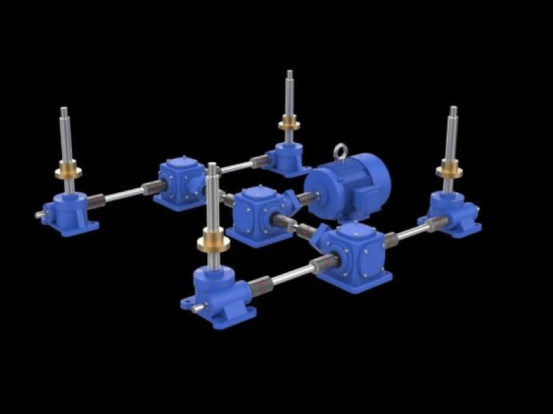 SWL Worm Gear Screw Jack Speed Reducers for Lifting Platforms