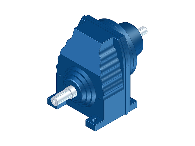 RXS Series High Speed Foot Mounted Helical Gearbox with Shaft Input