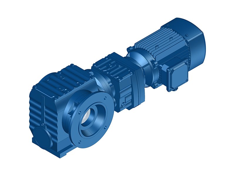 SAFRF Series Flange Mounted Hollow Output Shaft Combined Helical Worm Gearbox