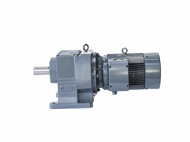R Series Foot Mounted Coaxial helical gear units with solid shaft