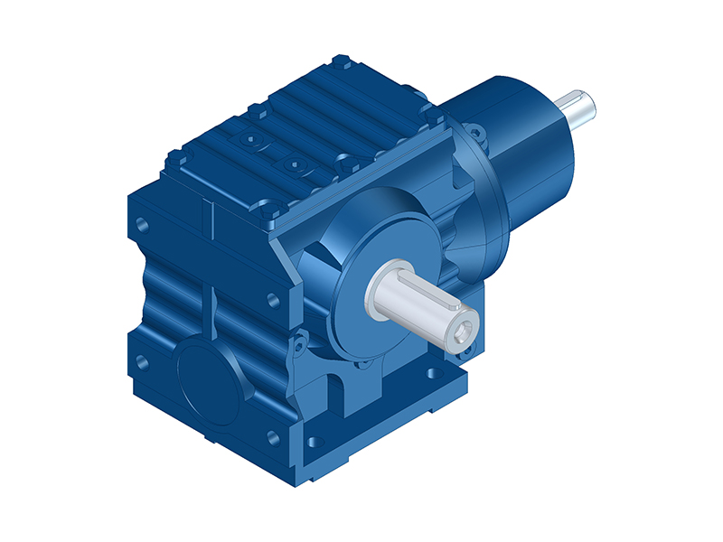 SS Series Helical Worm Gearbox with Shaft Input