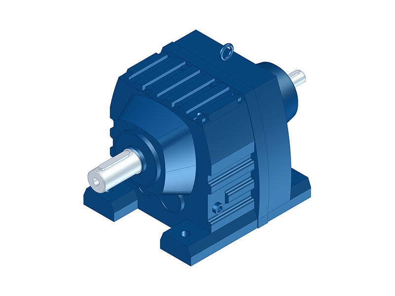 RS Series Foot Mounted Inline Helical Gearbox with Shaft Input