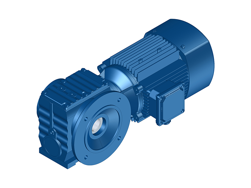 SAF Series Flange Mounted Hollow Output Shaft Helical Worm Gearbox